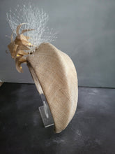 Load image into Gallery viewer, Gold Glitter Lily Fascinator Headband, 10 cm Wide,