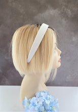 Load image into Gallery viewer, Ivory Satin Alice Headband – Duchess Satin, Various Width Options