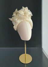 Load image into Gallery viewer, Ivory Silk Star Flower Fascinator Headband, Races Hat, 10 cm wide