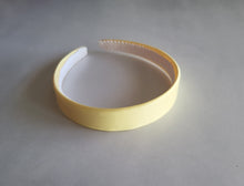 Load image into Gallery viewer, Yellow Satin Alice Headband – Duchess Satin, Various Width Options