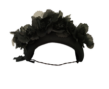 Load image into Gallery viewer, Black Silk Flower Fascinator Headpiece