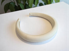 Load image into Gallery viewer, Ivory Jersey Padded Headband, 2.5 cm Wide Halo Design
