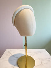 Load image into Gallery viewer, Ivory Jersey Padded Headband, 2.5 cm Wide Halo Design