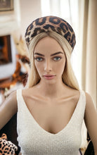 Load image into Gallery viewer, Extra Wide Padded Leopard Print Velvet Headband - 7 cm width