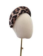 Load image into Gallery viewer, Extra Wide Padded Leopard Print Velvet Headband - 7 cm width