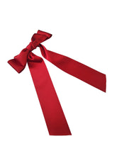 Load image into Gallery viewer, Large Satin Bow Hair Clip, Double Bow with tails