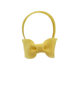 Load image into Gallery viewer, Yellow Bow Headband Fascinator, with Back Bow, 5.5 cms wide