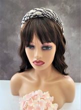 Load image into Gallery viewer, Feather Pattern Padded headband