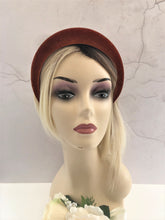 Load image into Gallery viewer, Burnt Orange Velvet Padded Wide headband