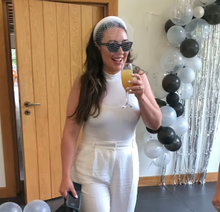 Load image into Gallery viewer, Ivory Satin Bridal Headpiece with Blusher - Nose Length Veil