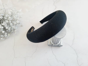 Satin Padded Headband 4 cm wide