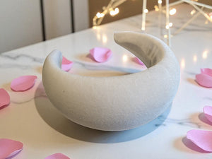 Extra Wide Padded headband, Velvet Headpiece, 7 cm