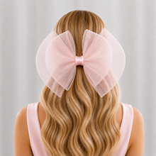 Load image into Gallery viewer, Oversized Double Bow Fascinator, Hair Clip or Comb