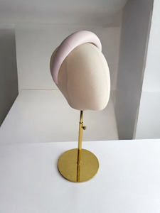 Baby Pink Padded Headband, Duchess Satin 4 cm wide