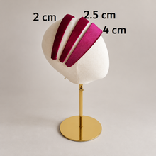 Load image into Gallery viewer, Wine red Velvet Alice Band Headband — Flat Style with Size Options (Copy)