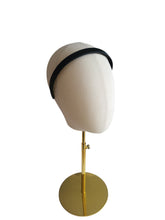 Load image into Gallery viewer, Black Satin Alice Headband – Duchess Satin, Various Width Options