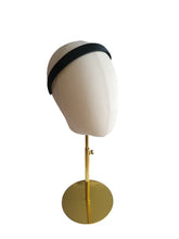 Load image into Gallery viewer, Black Satin Alice Headband – Duchess Satin, Various Width Options