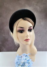 Load image into Gallery viewer, Black Velvet Extra Tall Padded headband, headpiece,  4 cms Wide 6 cms tall