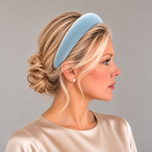 Load image into Gallery viewer, Baby Blue Velvet Padded Wide headband