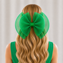 Load image into Gallery viewer, Oversized Double Bow Fascinator, Hair Clip or Comb