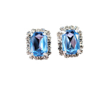 Load image into Gallery viewer, Clip On Small Diamante Cluster Stud Earrings