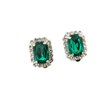Load image into Gallery viewer, Clip On Small Diamante Cluster Stud Earrings