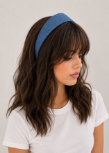 Load image into Gallery viewer, New Denim Alice Band Headband – Stylish and Versatile Flat Hairband, Width Option