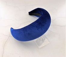 Load image into Gallery viewer, Extra Wide Padded headband, Velvet Headpiece, 7 cms  or 8 cms Wide