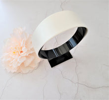 Load image into Gallery viewer, Ivory Duchess Satin Headband – Wide Silk Alice Band, Bridal &amp; Occasion Hair Accessory