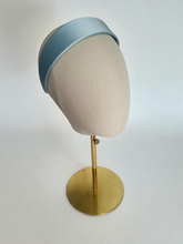 Load image into Gallery viewer, Powder blue Satin Alice Headband – Duchess Satin, Various Width Options