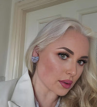 Load image into Gallery viewer, Lila Heart Clip-On Earrings – 3cm (Pierced option)
