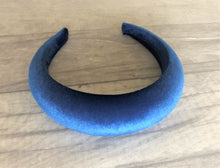 Load image into Gallery viewer, Black Velvet Padded 4 cm Wide headband (colour options)