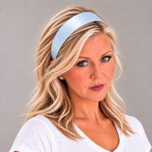 Load image into Gallery viewer, Pale Blue Silk Satin Headband – Luxury 4cm Alice Band