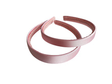 Load image into Gallery viewer, Pink Satin Alice Headband – Duchess Satin, Various Width Options