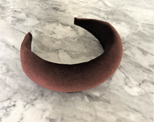 Load image into Gallery viewer, Extra Wide Padded headband, Velvet Headpiece, 7 cms  or 8 cms Wide