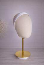 Load image into Gallery viewer, White Silk Satin Headband 2.5cm – Bridal Alice Band for Weddings &amp; Special Occasions