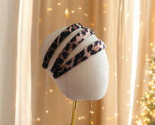 Load image into Gallery viewer, Wide Leopard Print Alice Band Headband, Flat Hair Band with Width Options