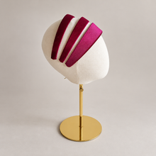 Load image into Gallery viewer, Wine red Velvet Alice Band Headband — Flat Style with Size Options (Copy)