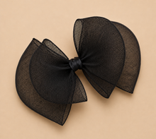 Load image into Gallery viewer, Oversized Double Bow Fascinator, Hair Clip or Comb