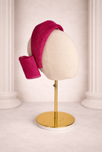 Load image into Gallery viewer, Cerise Pink Sinamay Bow Headband Fascinator | Statement Back Bow Wedding &amp; Race Hat  "Cherry"