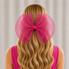 Load image into Gallery viewer, Oversized Double Bow Fascinator, Hair Clip or Comb