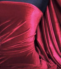 Load image into Gallery viewer, Burgundy Velvet Bow Ridged Headband Fascinator, Back Bow, Colour Options