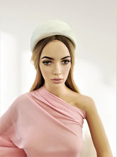 Load image into Gallery viewer, Light Mint Green Silk Halo Crown Headband, lightweight Fascinator, 8 cms Wide