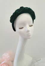 Load image into Gallery viewer, Plaited Silk Velvet Padded Headband, Woven Headpiece,