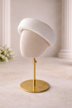 Load image into Gallery viewer, Ivory Silk Pillbox Headband | Bridal Wedding Hat &amp; Race Day Headpiece