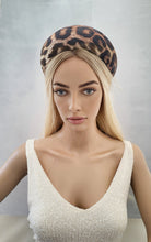 Load image into Gallery viewer, Leopard Animal Print Extra Wide Padded headband, Velvet Headpiece, 7 cms  or 8 cms Wide