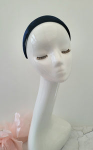 Silk Velvet  Flat Headband,  4 cms Wide