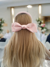 Load image into Gallery viewer, Pale Pink Headband and Satin Back Bow