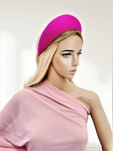 Load image into Gallery viewer, Magenta Pink Extra Wide Poufy Padded headband, Bump Headpiece, 8 cms wide, Fascinator