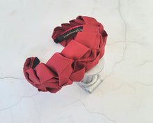 Load image into Gallery viewer, Plaited Woven Ribbon Headband, Fascinator, Luxury Ladies Gift, 5 cms Wide